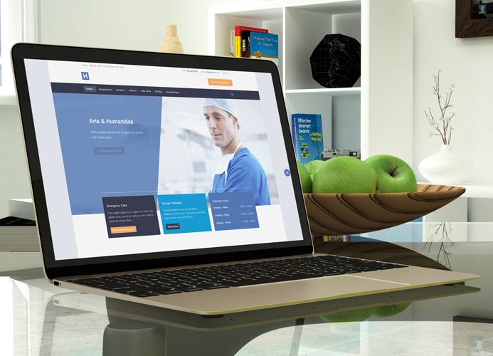 Review - Healthcare Joomla template - JA