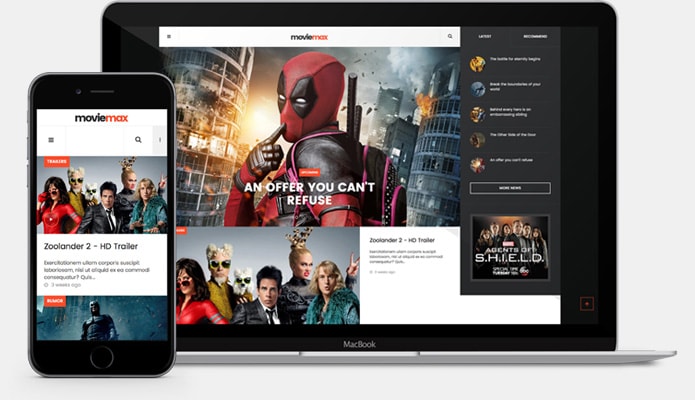 Review: Responsive Movies Joomla template - JA